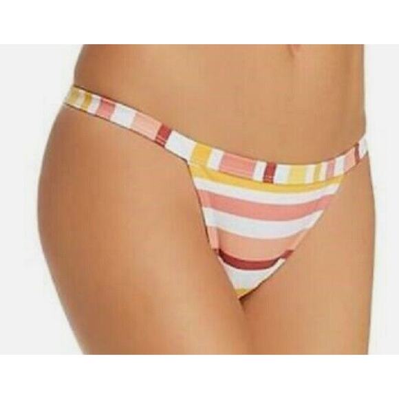 MINKPINK Striped Multicolored Swim Bikini Bottom Swim Suit XS NWT - Picture 6 of 6
